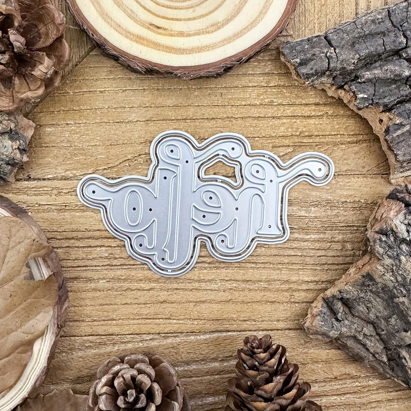 LZBRDY Hello Wishes Words Embossing Metal Cutting Dies for Card Making and Scrapbooking, Arts Crafts Birthday Thanksgiving Christmas Craft Die Cuts Stencil - Image 5